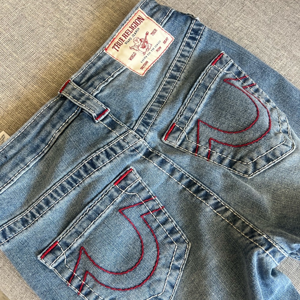 True Religion Bootcut Denim with Red Accents